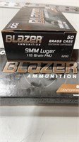 CCI Blazer 9mm Ammunition 100rds