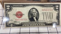 1928 Red Seal 2 dollar Bill