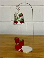 Vintage 1982 strawberry wind chimes