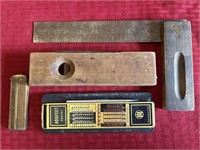 Antique Square, level, ruler, addfeet Junior