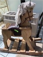 WOODEN ROCKING HORSE