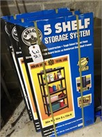 5 SHELF STORAGE SYSTEM (QUANITY 3)