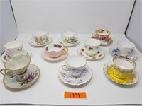 Lot Of Tea Cups with Saucers.