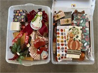Miscellaneous lot of Christmas decorations,