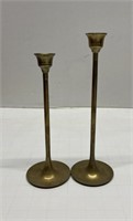 2 Vintage Brass Candlesticks