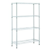 HDX Chrome 4-Tier Metal Wire Shelving Unit (36 in.
