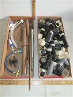 Plumbing Lot incl Pieces of Copper Pipe, Valves,