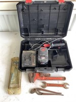 Porter Cable Battery Charger, Ridgid Wrench and