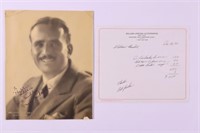 Douglas Fairbanks Signed Photo w/COA