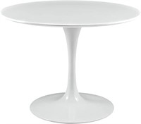 Modway Mid-Century Modern Dining Table 40" White