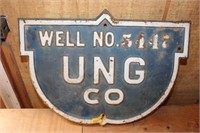 Metal Well Sign