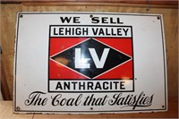 Lehigh Valley porcelain sign