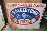 Painted tin sign