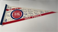88-89 NBA Finals Detroit Pistons Team Pennant