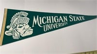 MSU Michigan State Sparty Vintage Pennant Banner