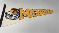 U of M University of Michigan Pennant Banner