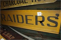 Painted tin signs