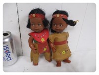 Indian Dolls Native American Rubber