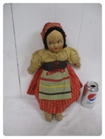Vintage Doll Pressed Cloth Face & Body