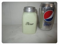 Milk Glass Depression Flour Shaker