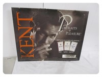 Kent Cigarette Tin Sign 22x18"