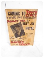 Concert Poster Billy Joe Royal ohio state fair