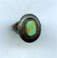 Sterling Ring s6 Turquoise signed