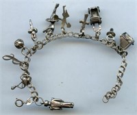 Sterling SIlver Charm Bracelet