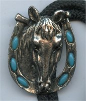 Horsehead Turquoise Bolo Tie