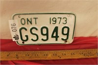 Vintage Motorcycle Licence Plate