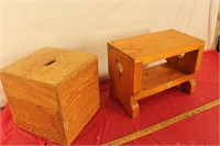 2 - Wooden Step Stools