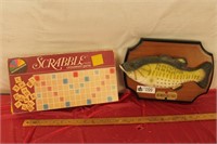 Vintage Scrabble Game & Billy Bass