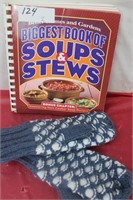 Cook Book & Wool Gloves (new)