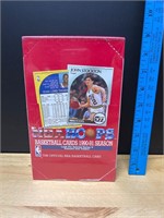NBA HOOPS Basketball Cards 90-91Sealed Box Stockto