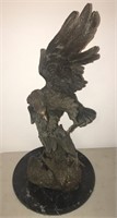 Bronze Fighting Eagles Heavy Figurine