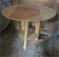 Homemade Round Wood Table