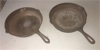 Pair of #8 Cast Iron Pans SEE COMMENTS