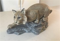 Ceramic Bobcat Figurine