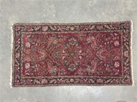 Antique Small Persian Hand Woven Area Rug