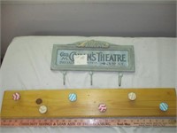 Nostalgia Broadway Theatre Sign - 2pc Coat Rack