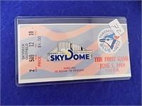 1989 Blue Jays Ticket First Skydome Game