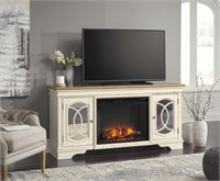 Ashley Realyn 74" TV Cabinet with Fireplace