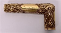 Gold cane handle - 18K overlaid,