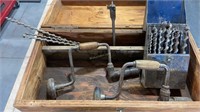 Vintage Brace Drills & Bits Carpenter’s BOX