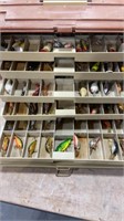 PLANO Box w/Over 100 vintage Lures
