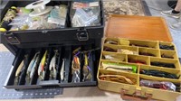 2 Tackle boxes with LURES & accessories