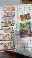 New Zealand and Australia Bank notes