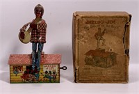 Tin Jazzbo -Jim "The Dancer on the Roof" in box,