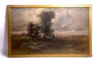 Oil painting - signed landscape, '03,  22" x 36"