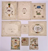Valentine cards - Baltimore, MD ca 1850 -